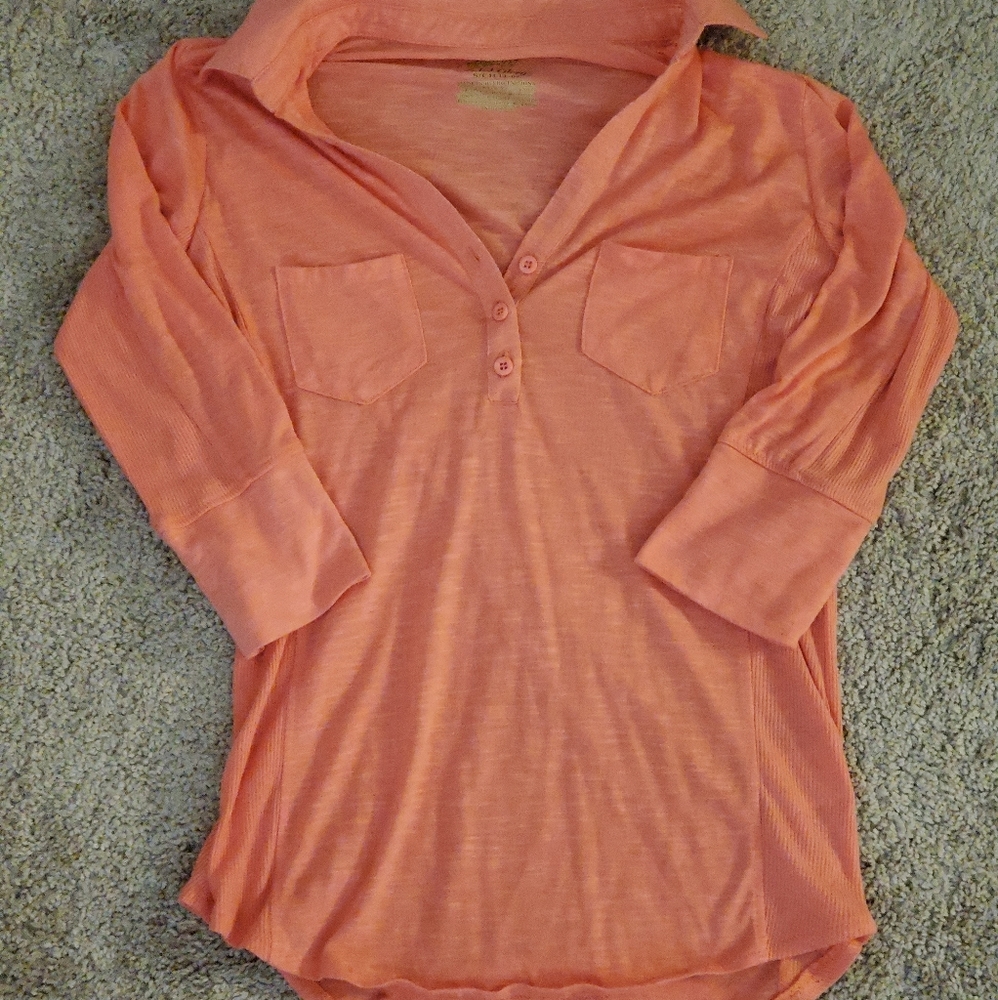 Pink collared faded glory polo size small